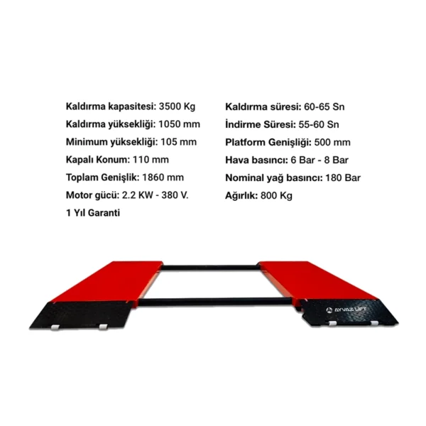Makaslı Lift 1 Metre - Görsel 2