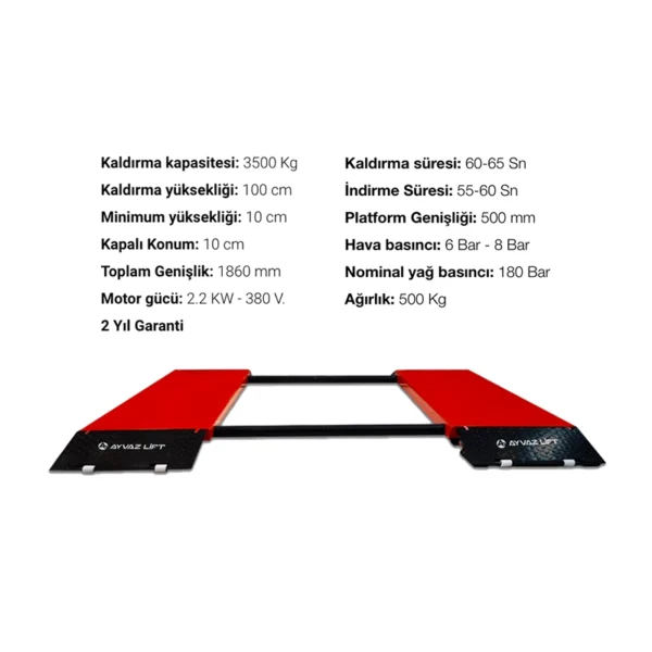 Makaslı Lift 1 Metre - Görsel 2