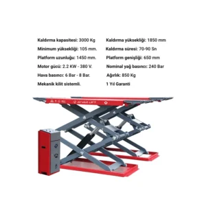 Makaslı Lift Zemin Altı 2M