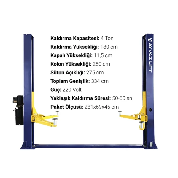 Oto Lift 4 Ton - Görsel 3
