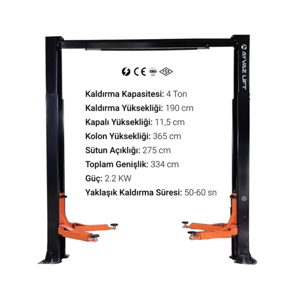 Oto Lift 4 Ton U - Görsel 3