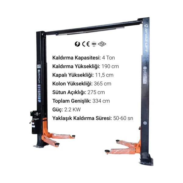 Oto Lift 4 Ton U - Görsel 2
