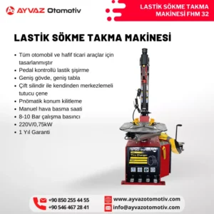 lastik sökme takma makinası FHM32 özellikleri