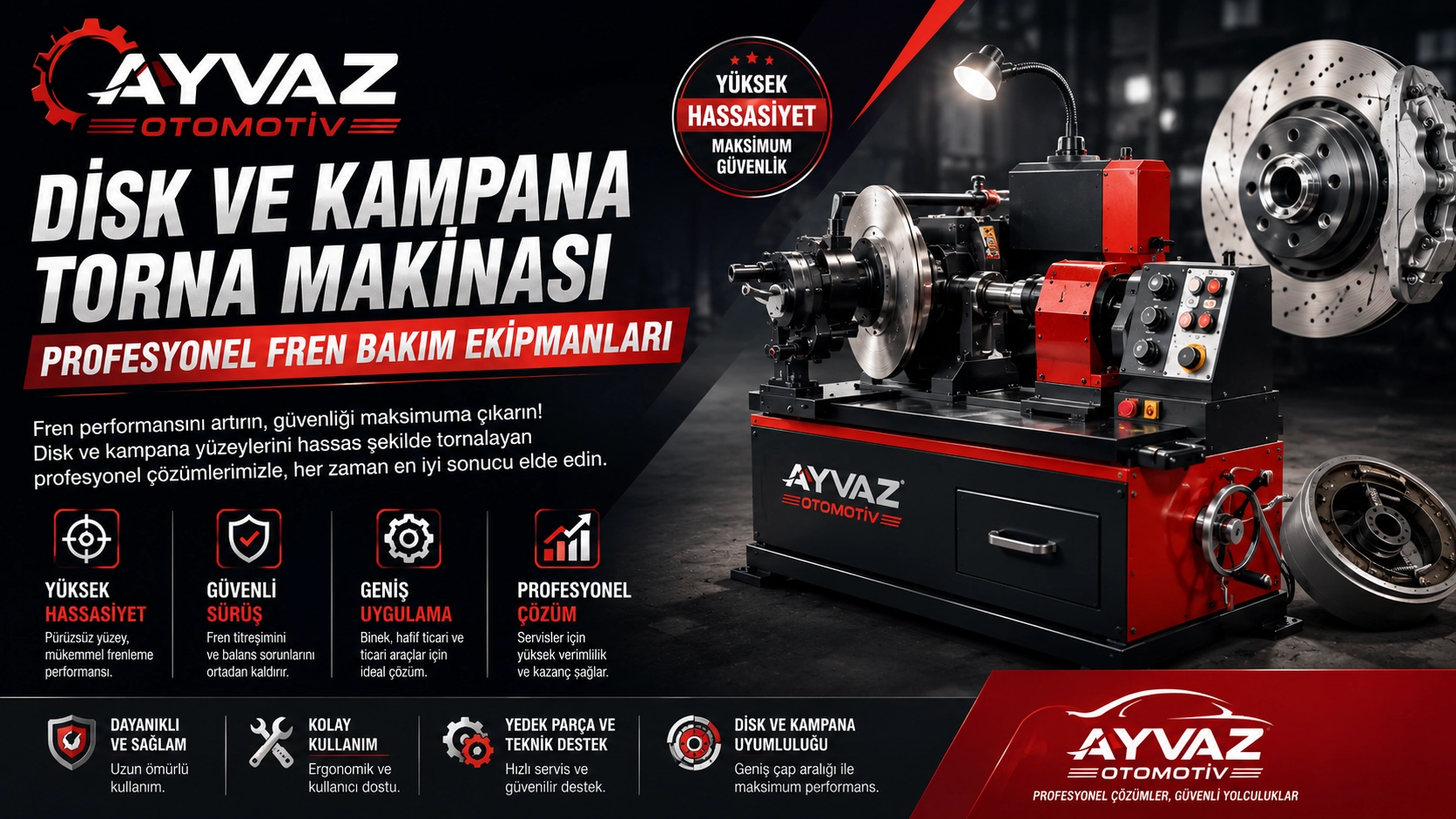 Disk ve Kampana Torna Makinası