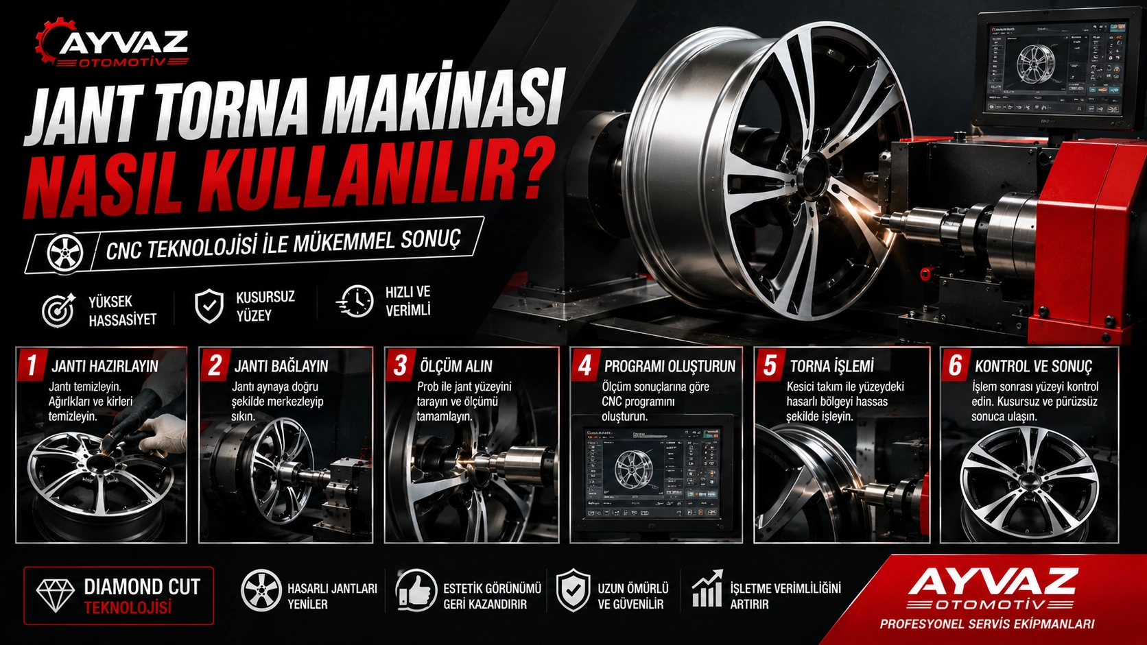 Jant Torna Makinası Nasıl Kullanılır